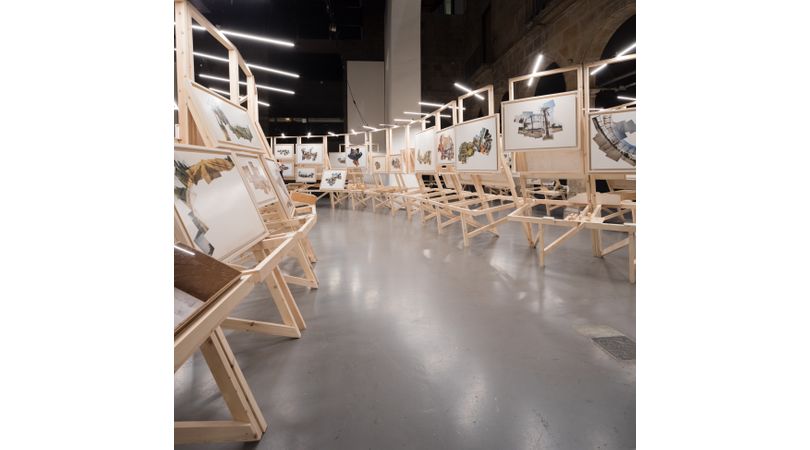 Homenatge miralles. photos and collages | Premis FAD 2022 | Intervencions Efímeres